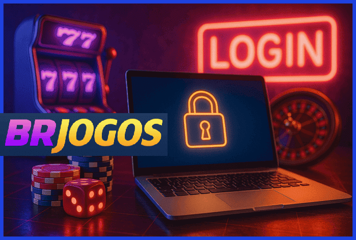 Passo a passo de registro e login na plataforma BRJOGOS