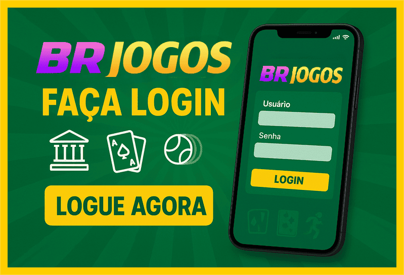 Imagem destacando login seguro na BRJOGOS para novos usuários
